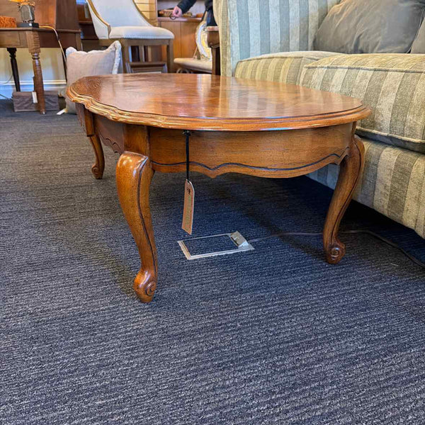 Parquet Oval Coffee Table