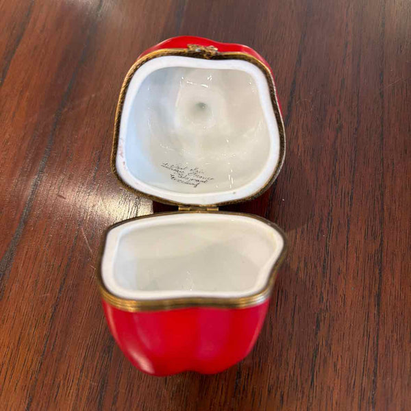Limoges Red PepperTrinket  Box