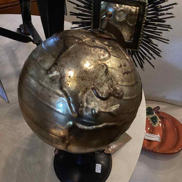Mercury Glass Globe On Stand