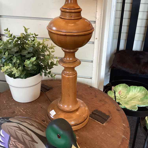 Wood Spool Lamp