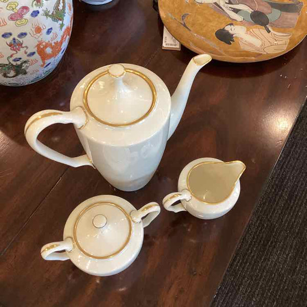 Lenox Coffee Pot, Sugar and Creamer