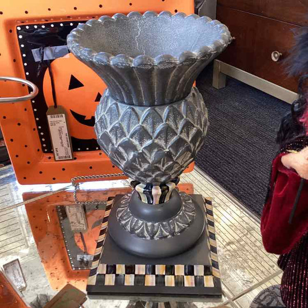 Metal Thistle Vase