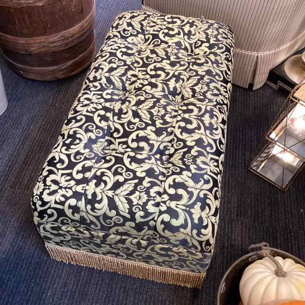 Gold & Black Ottoman