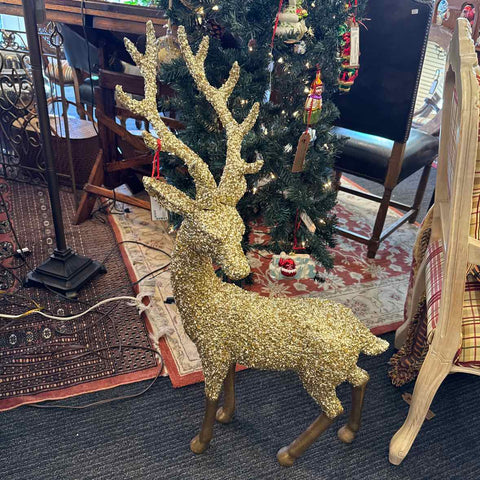 Gold Glitter Large Deer