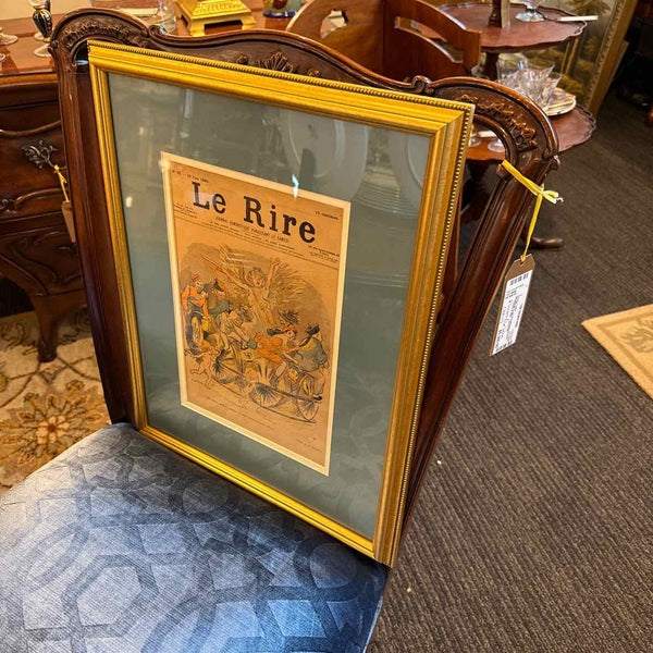 French Magazine Cover (Sept 1895) - Gold Frame