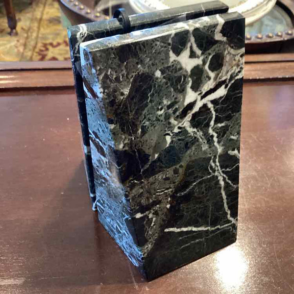 Marble Bookends - Black/White