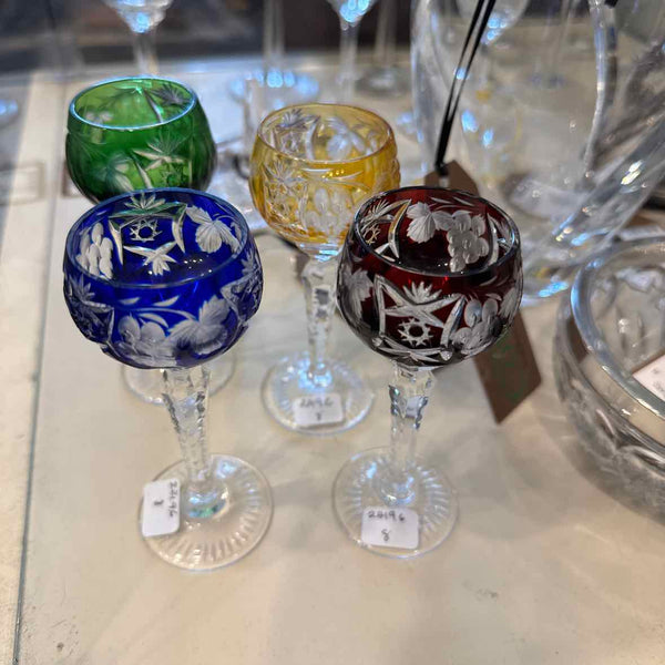 Four Cordial Glasses