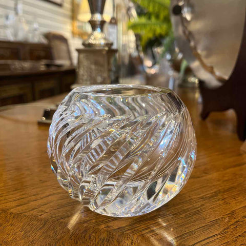 Faberge Crystal Rose Bowl