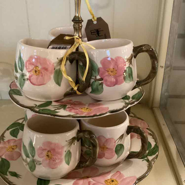 Seven Franciscan "Desert Rose"  Mugs