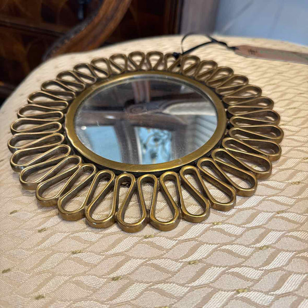 Brass Round Mirror