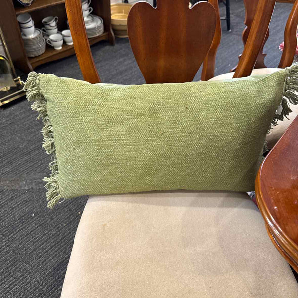 Pair Of Green Lumbar Pillows