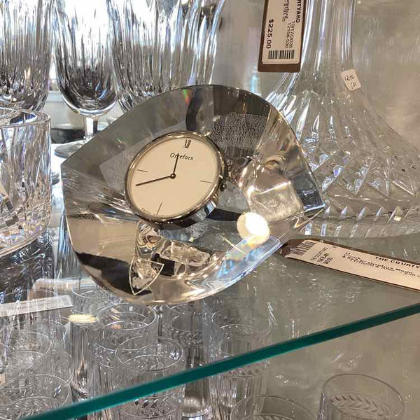 Orrefors Marin Clock/Paperweight