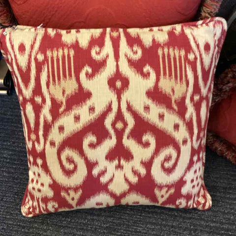 Red/Cream Pillow - Ethan Allen