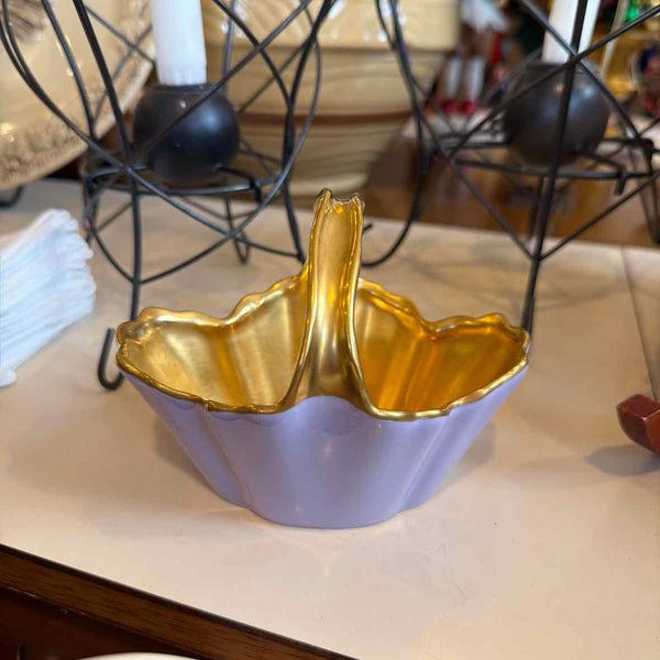 Purple Pickard Basket w/Gold