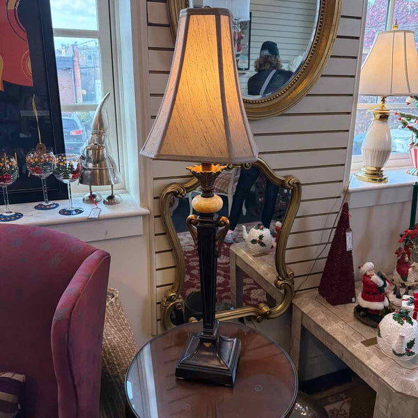 Pr. Resin Buffet Lamps