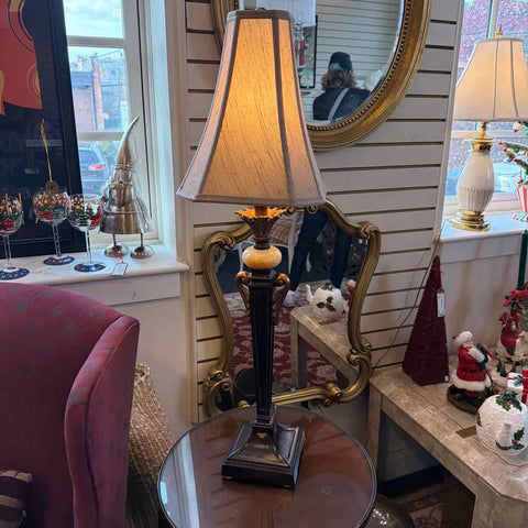 Pr. Resin Buffet Lamps