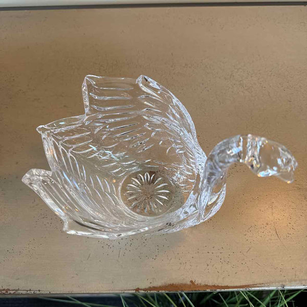 Glass Swan Bowl