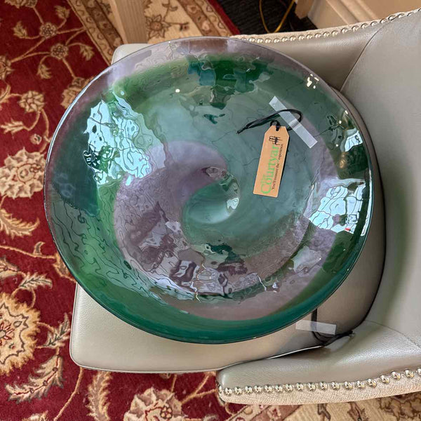 Blue And Green Glass Bowl