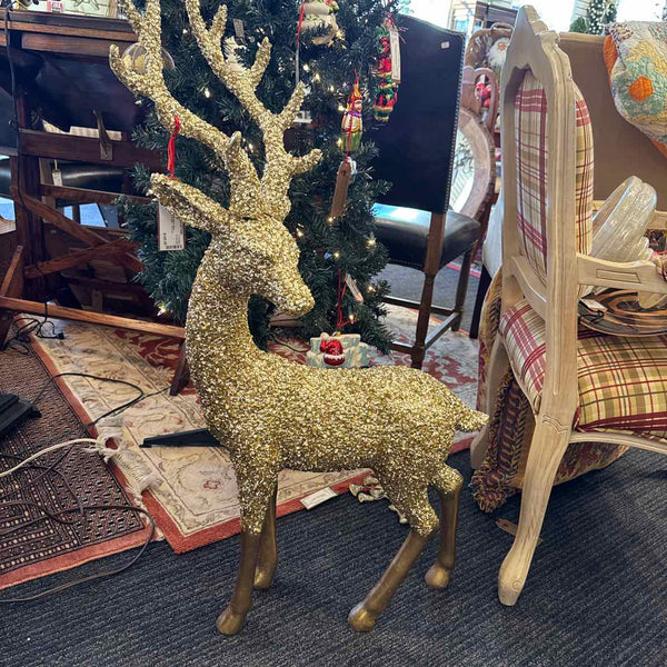 Gold Glitter Large Deer
