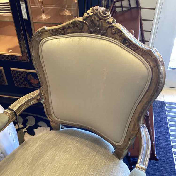 Carved Wood Bergere Arm Chair