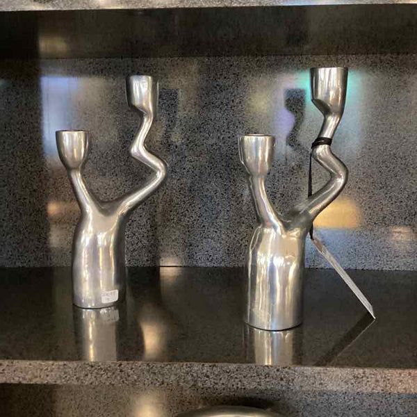 Pair of Silver Candlesticks