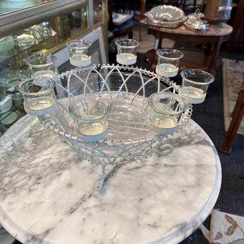 Wire Basket With Votives