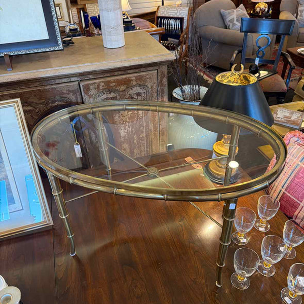 Brass & Glass Coffee Table