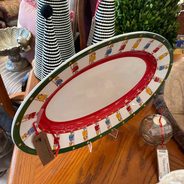 Radko Oval Nutcracker Platter