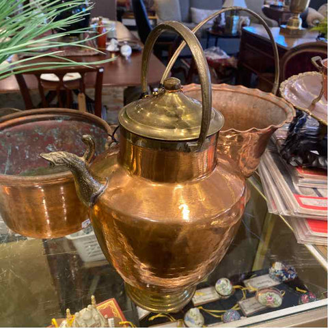 Copper Pot with Bird Spout