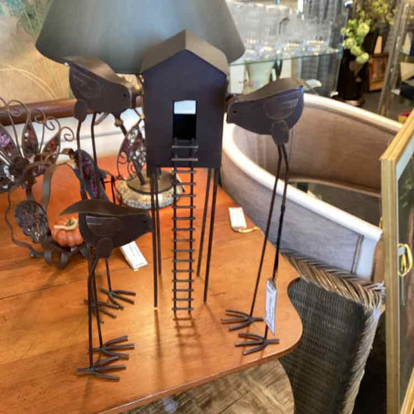 Four Piece Bird House Menagerie