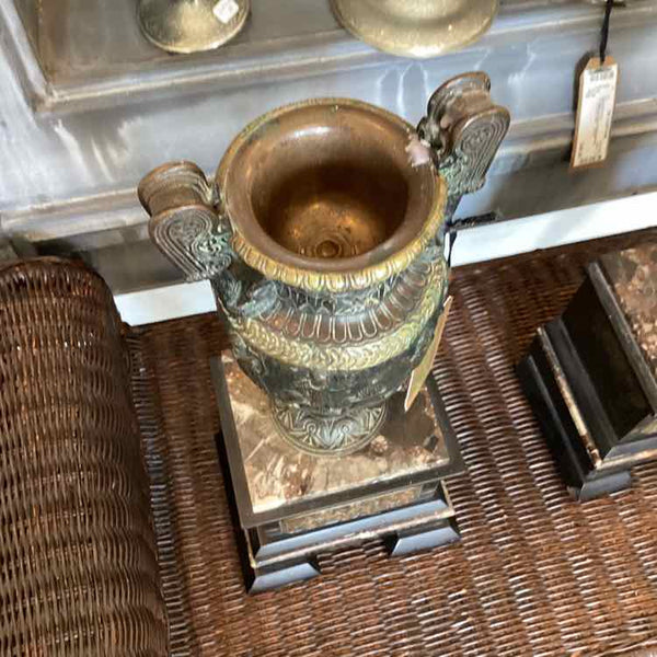 Neoclassical Bronze And Marble Urn