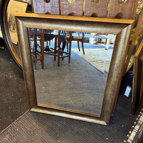 Gold Toned Beveled Glass Mirror