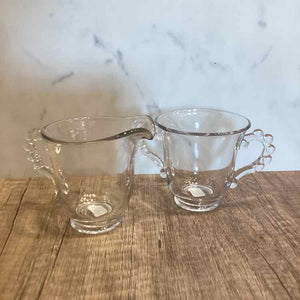 Candlewick Cream and Sugar