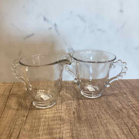 Candlewick Cream and Sugar