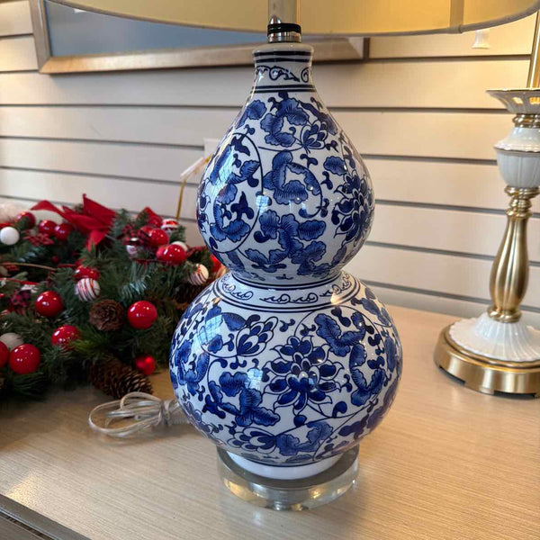 Blue/White Gourd Shaped Lamps