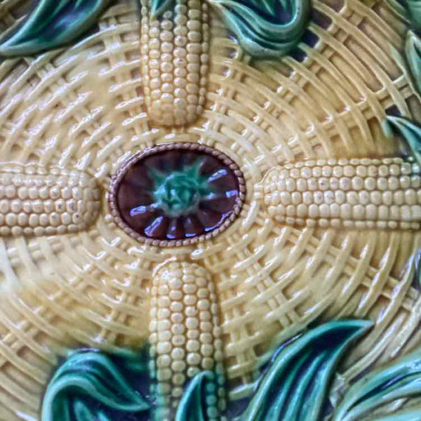 Majolica Corn on the Cob Platter