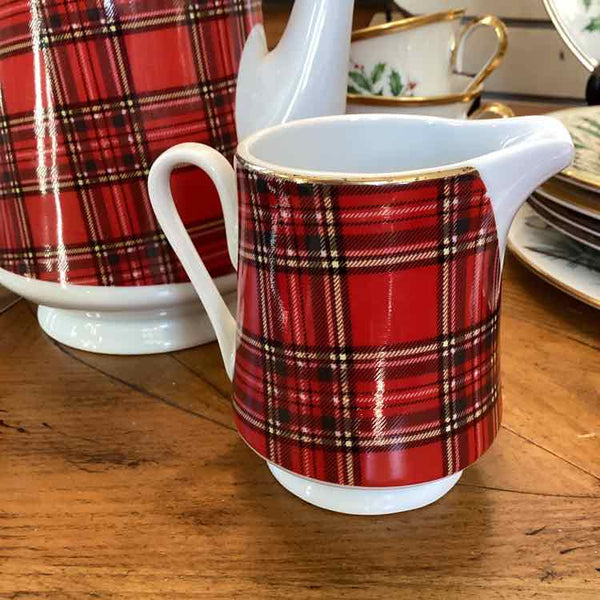 Pacific Rim Tartan Plaid Coffee Set