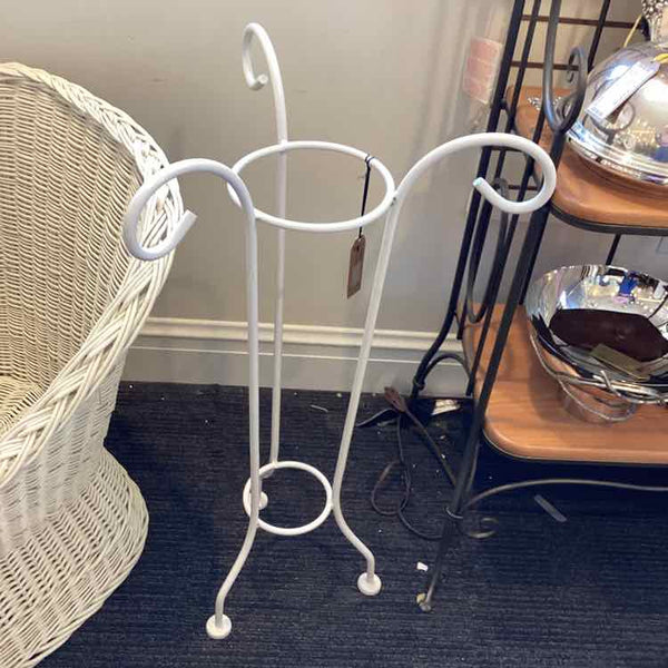 White Wrought Iron Plant Stand