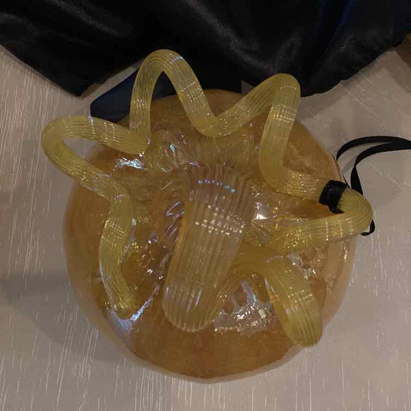 Soft Orange Glass Pumpkin