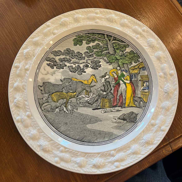 5 Ironstone Picturesque Plates