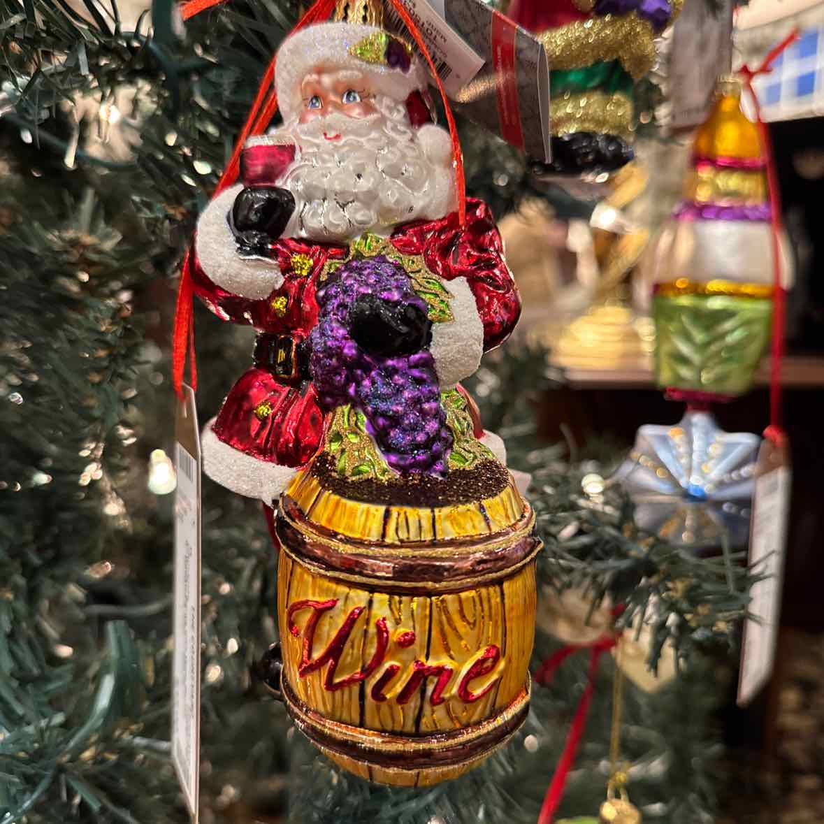 Radko Santa with Wine Barrel