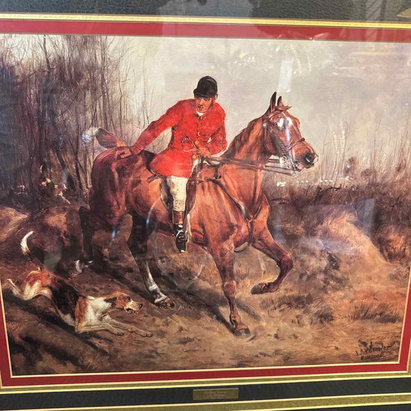 Framed Hunt Scene Print