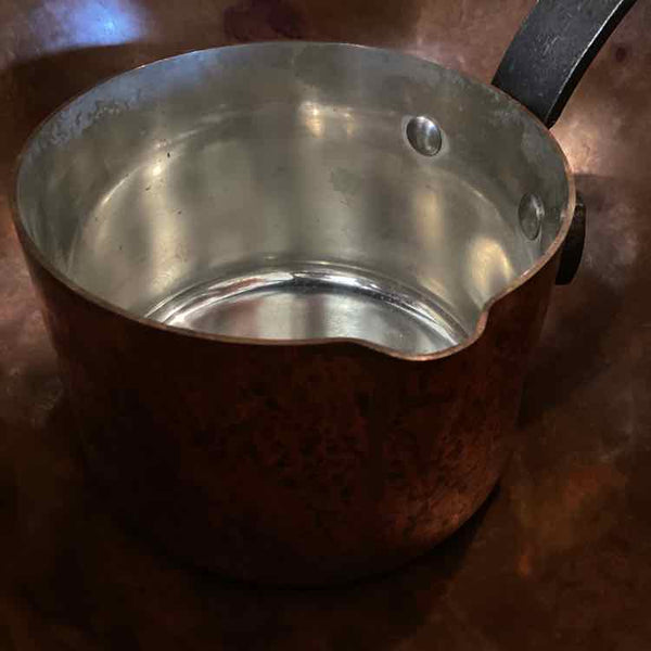 French Tin Copper Tinned Saucepot