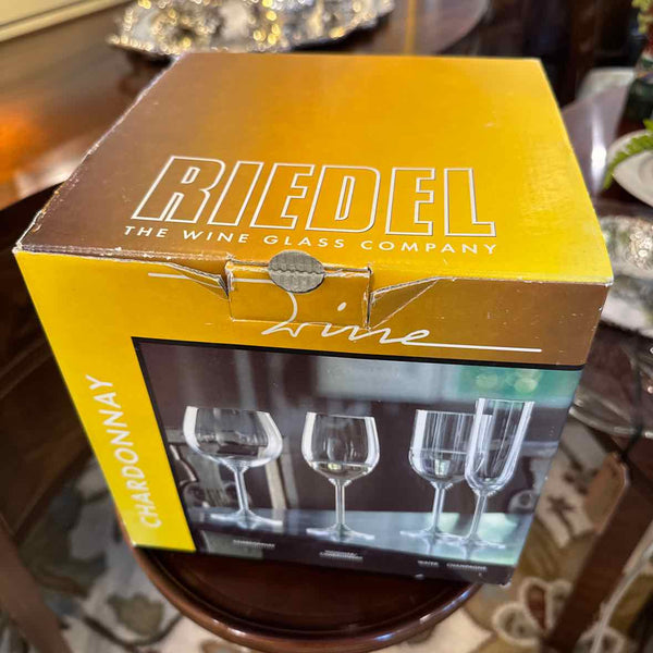 Four Riedel  Chardonnay Glasses