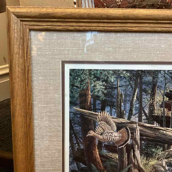 Grouse And Red Fox By Ken Zylla