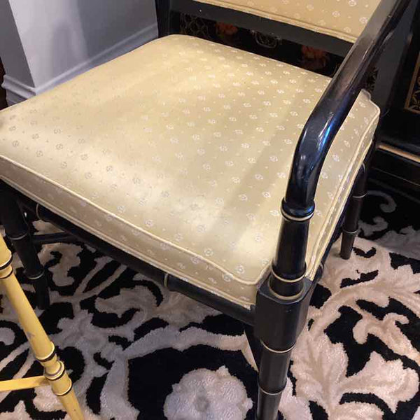 Hickory Chair Gold  Chair with Black Frame