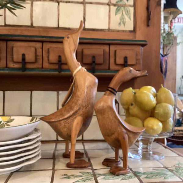 Pair Of Wooden Ducks