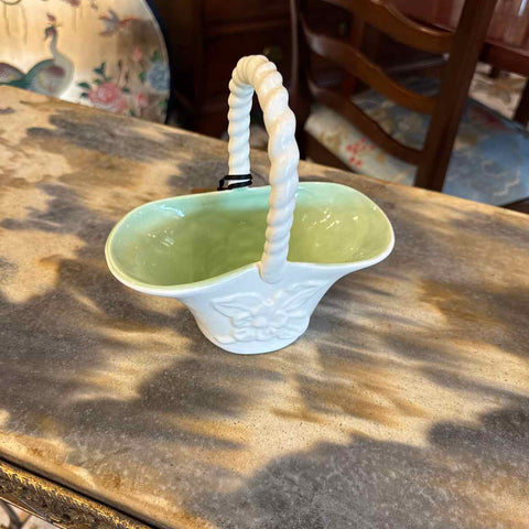 Redwing White Pottery Basket