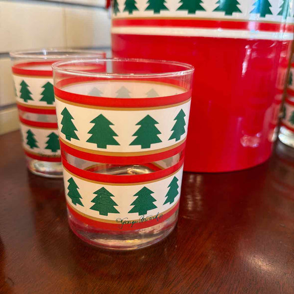 Georges Briard Ice Bucket, 4 Glasses