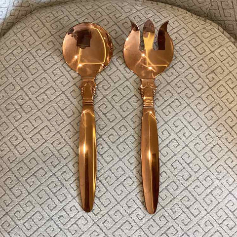 Copper Mid-Century Salad Set